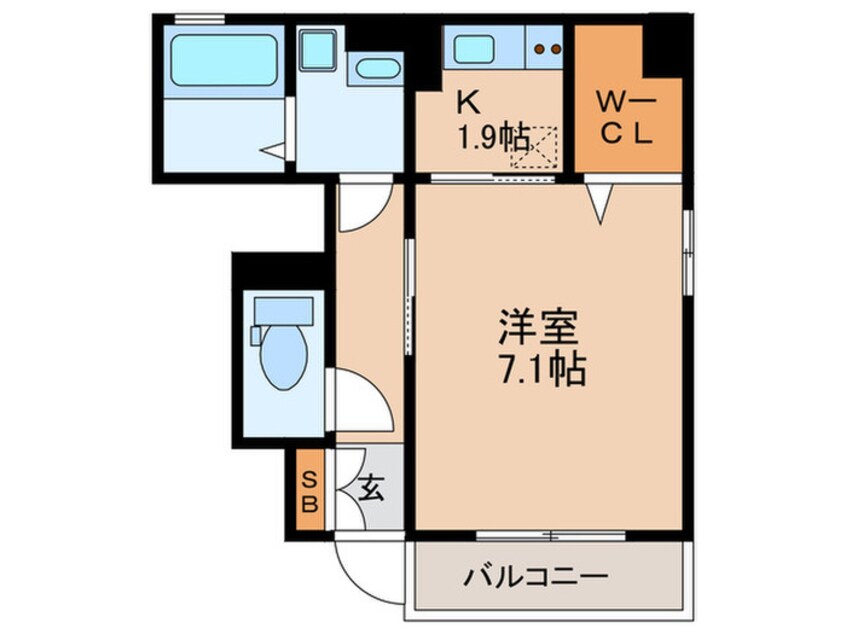 間取図 フェンテ前野Ⅱ