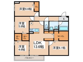 間取図 レジデンス湘南Ⅱ