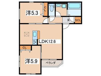 間取図 メゾン　リヴィエール