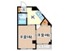 ＮＹマンション 2Kの間取り