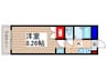 ガ－ラふじみ野 1Kの間取り