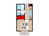 エステートM 1Kの間取り