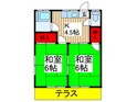 荒居コーポの間取図