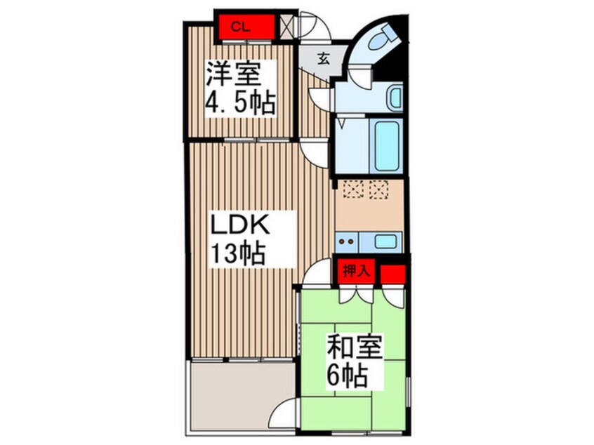 間取図 ゴ－ルドコ－ストスウィ－ト