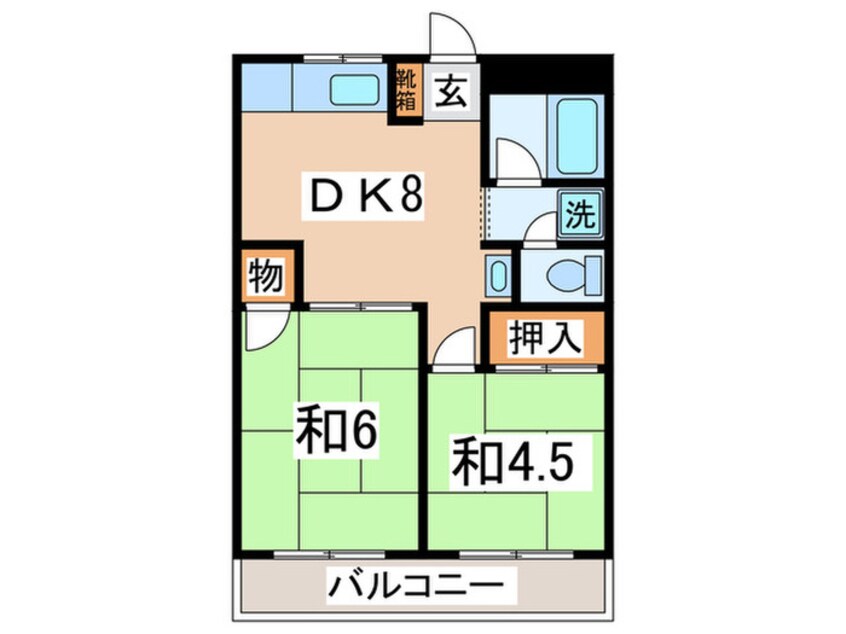 間取図 平野商事マンション