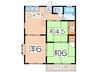 グリーンハイツ 3DKの間取り
