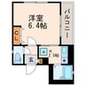 エスポワール 1Kの間取り