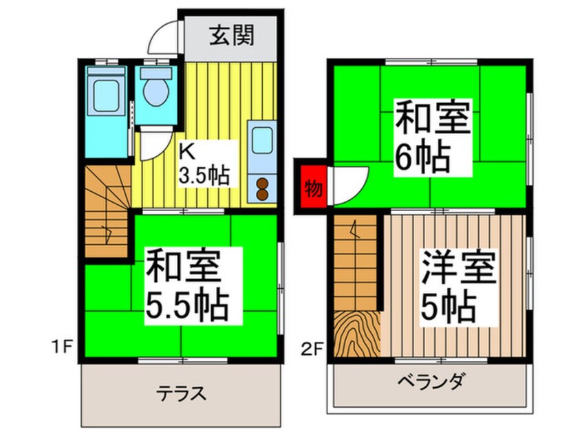 間取図 浅見ｱﾊﾟ-ﾄ