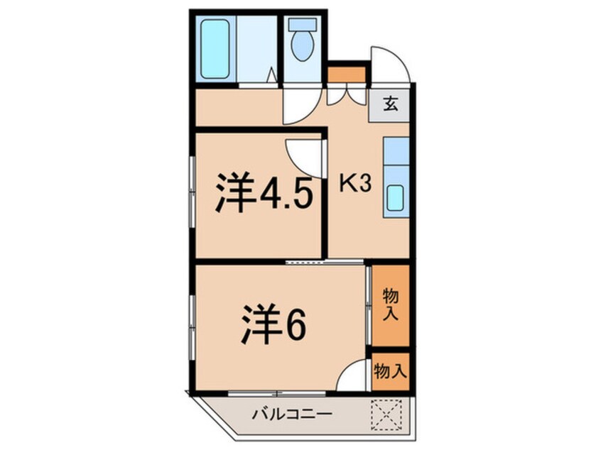 間取図 コーポサニー