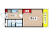 アンプル－ル　フェ－ル　K.Yu 1Kの間取り