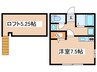 コ－ト・ヴェ－ル西橋本 1Rの間取り