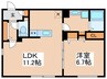 GRANPASEO中野新橋 1LDKの間取り
