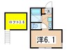 Ｇ・Ａヒルズ矢部町 1Rの間取り