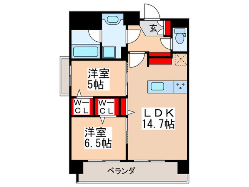 間取図 ロイジェント豊洲