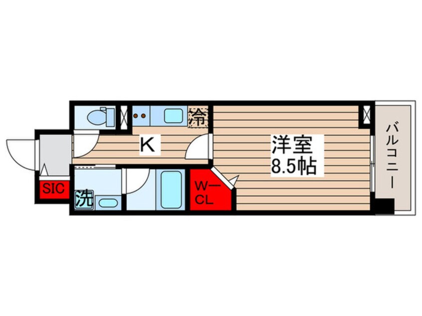 間取図 RIDGE豊洲