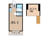 ロイヤル吉祥寺 1Rの間取り