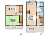 エクレールＫ平塚 2LDKの間取り