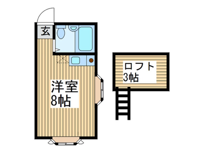 間取図 日の出ハイツ前谷