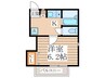 メゾンクアトロ 1Kの間取り