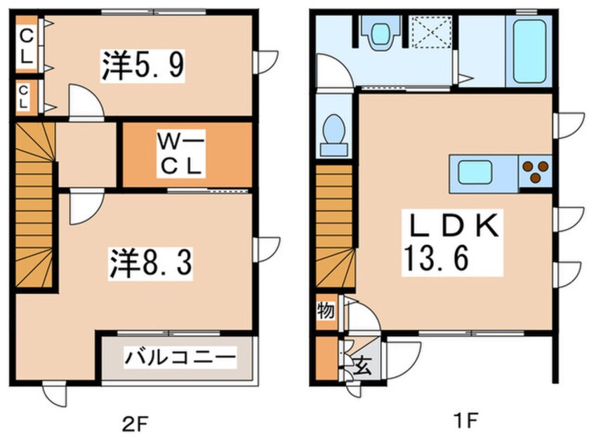 間取図 ボヌ－ルＡ
