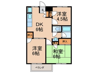 間取図 グリーンタウン神木B棟