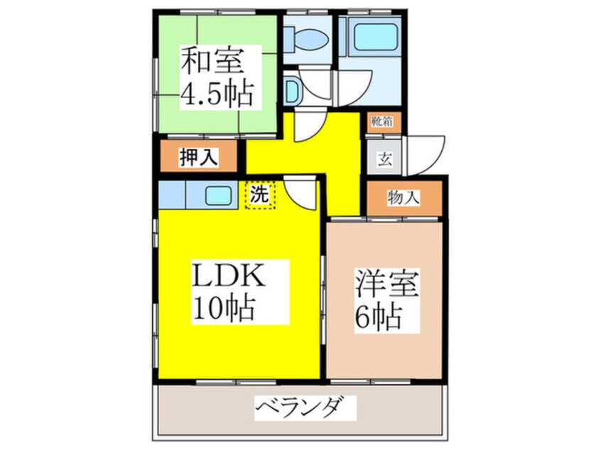 間取図 コ－ポ柳沢