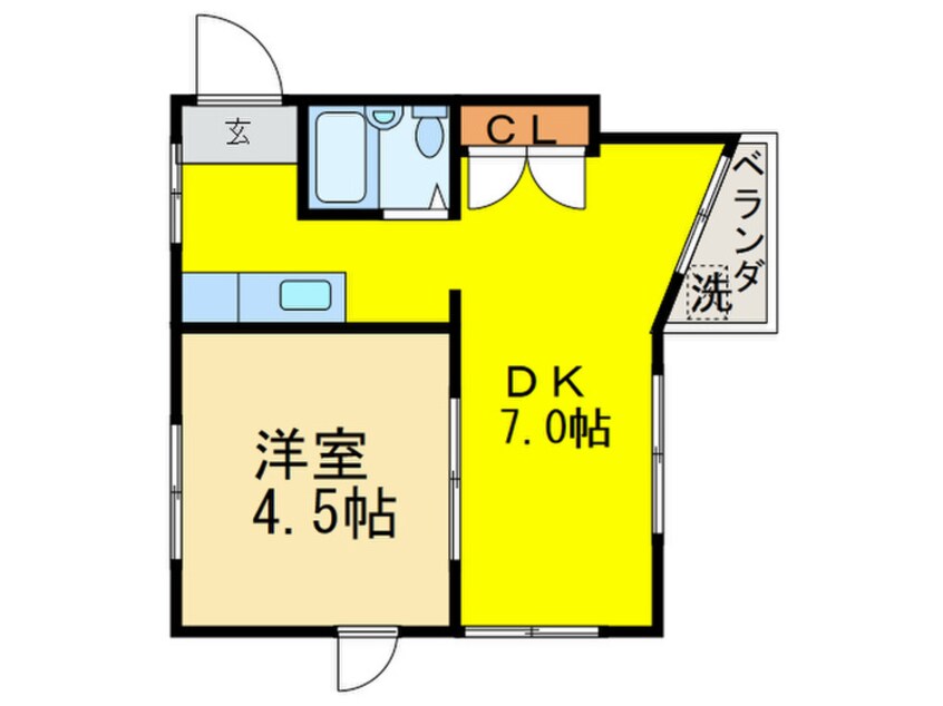 間取図 ＴＯＰ ＨＩＬＬ早稲田