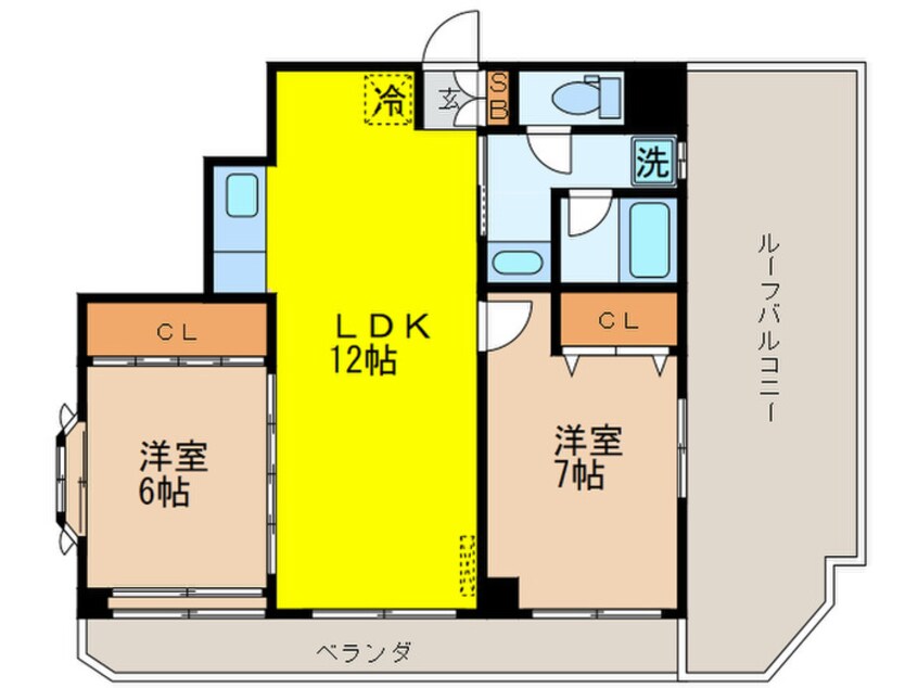 間取図 カ－ムパレス