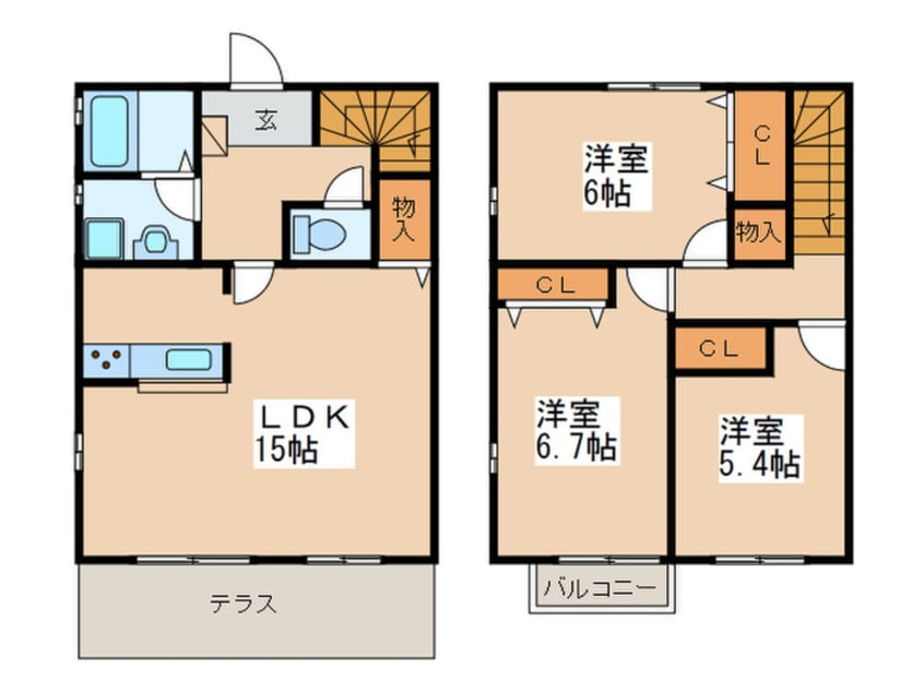 間取図 コンフォートヒルズC棟