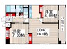 コモン西葛西 2LDKの間取り