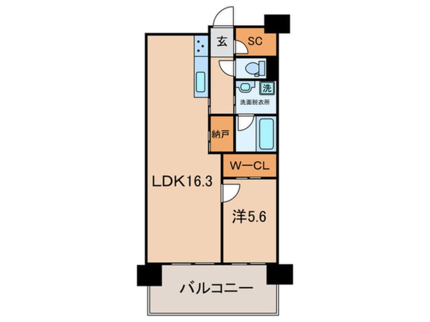 間取図 ニューガイア川崎 No.70