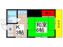 鎌田荘の間取図