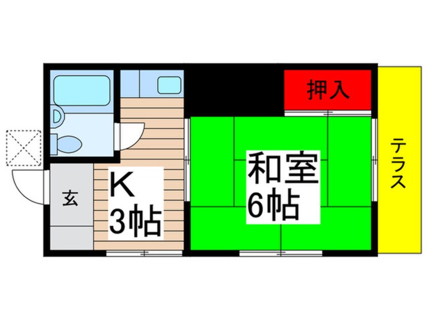 間取図 鎌田荘