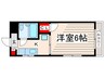 フラワーハイツ 1Kの間取り