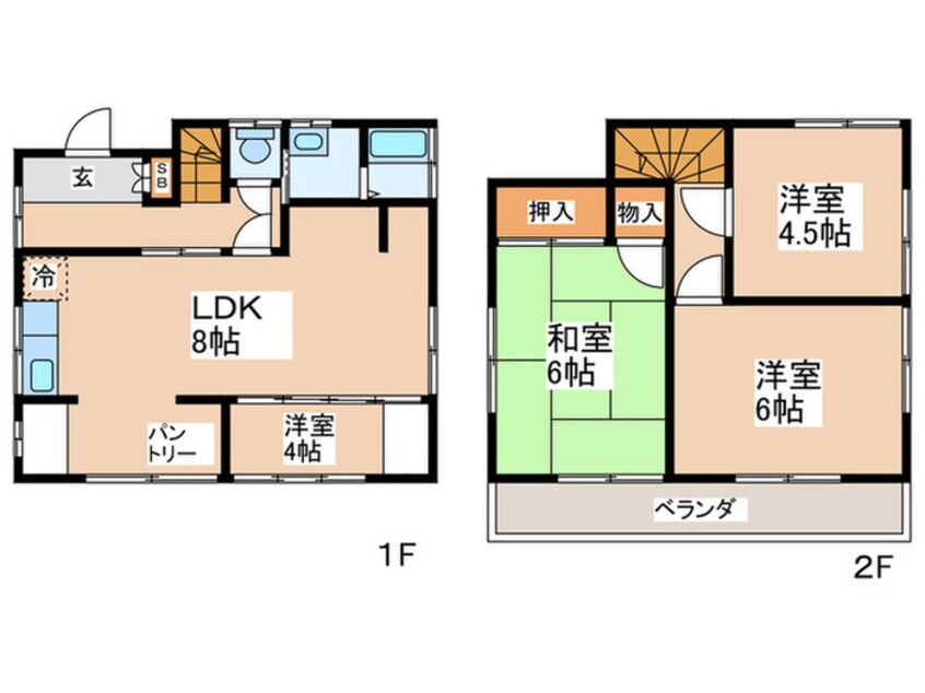 間取図 根ヶ布戸建