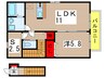 アムールプティⅡ 1LDK+Sの間取り