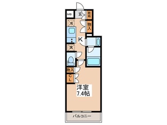 間取図 イアース小竹向原（２０１）