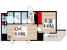 ﾙﾌｫﾝﾌﾟﾛｸﾞﾚ門前仲町ﾌﾟﾚﾐｱ 1DKの間取り