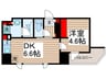 ﾙﾌｫﾝﾌﾟﾛｸﾞﾚ門前仲町ﾌﾟﾚﾐｱ 1DKの間取り