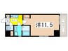 アクシス池袋 1Kの間取り