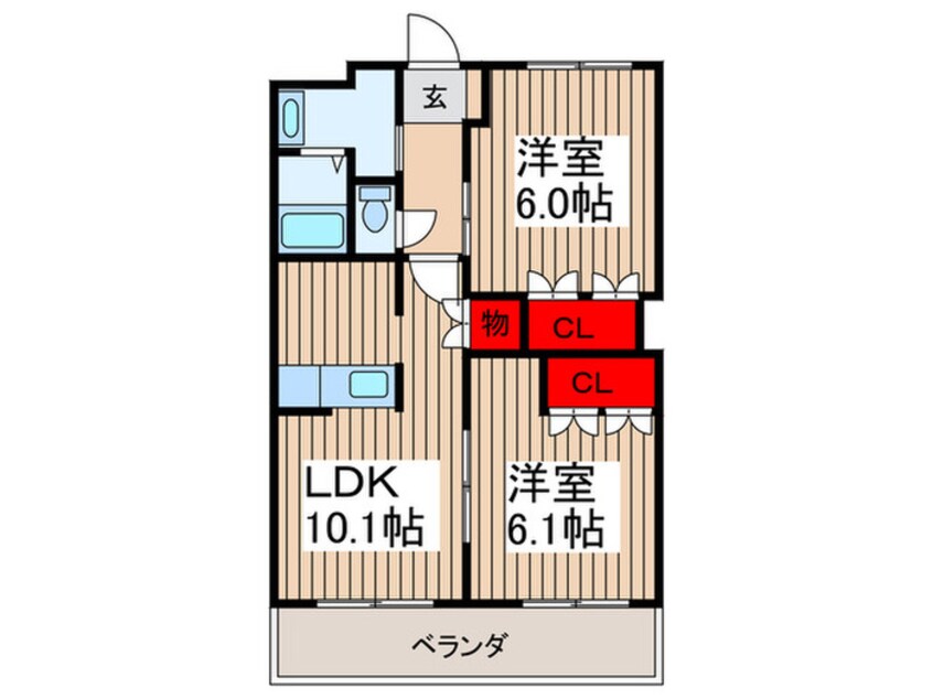 間取図 ガーデンヒルズNAKAYAMA壱番館