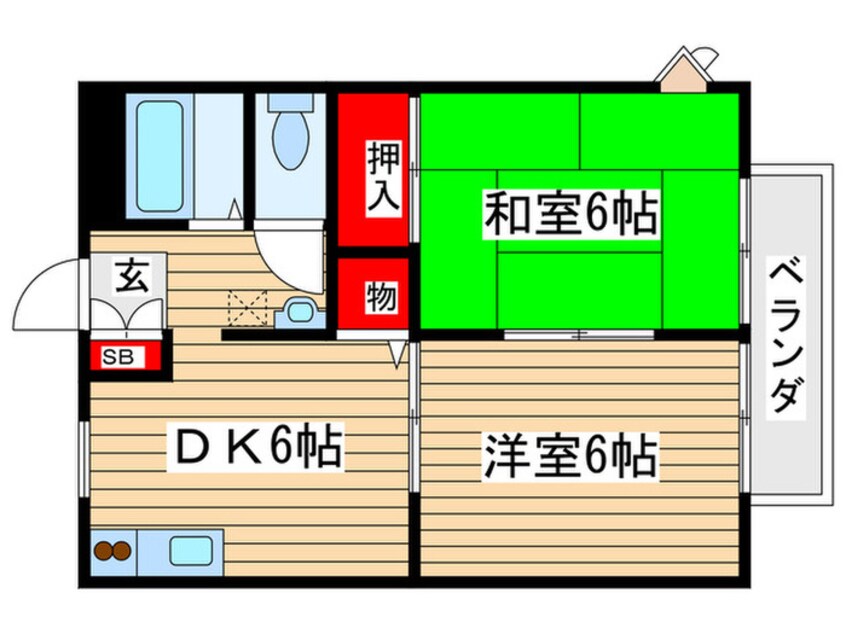 間取図 サンヒルズ丸山台