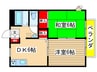 サンヒルズ丸山台 2DKの間取り