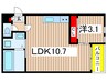 ＲＥＧＡＬＥＳＴボヌール 1LDKの間取り