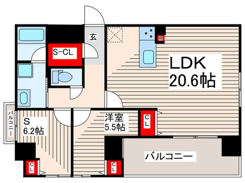 間取図 ニューガイア南葛西№71