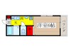 クレストコ－ト・ＦＬＯＲＡＬ 1Kの間取り