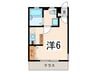 エディフィッシオ反町 1Rの間取り
