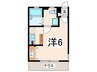 エディフィッシオ反町 1Rの間取り