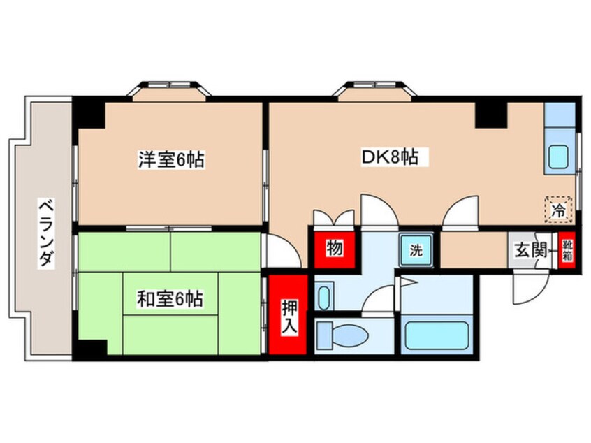 間取図 ファミネス上台