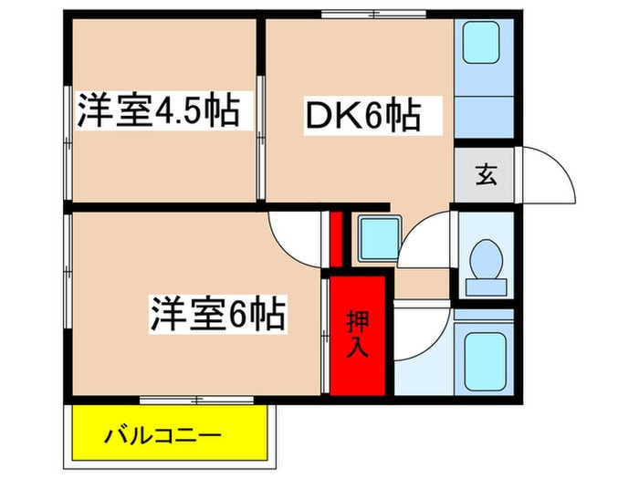 間取り図 ﾆｭｰﾊｲﾂ